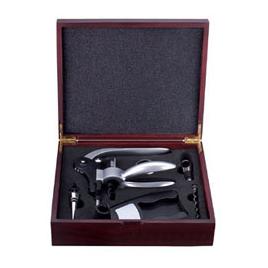 4pcs Wine set in Wooden Box G - 84