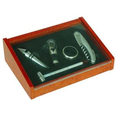 5pcs Wine set in Wooden Box G - 88